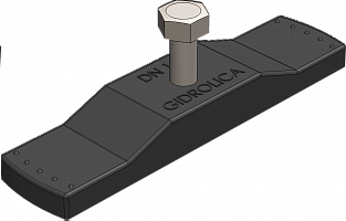 Крепёж для лотка водоотводного пластикового DN100 картинка