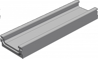 BGF Мелкосидящий лоток DN100, h 60, ширина 140, без уклона картинка