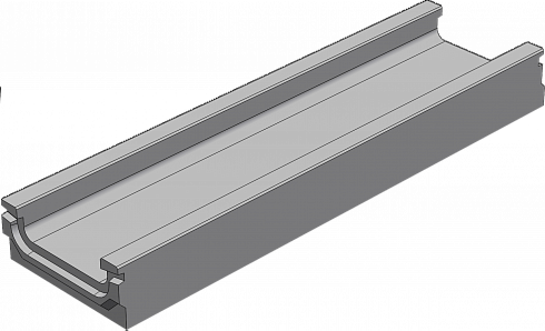 BGF Мелкосидящий лоток DN100, h 60, ширина 140, без уклона картинка