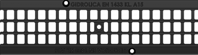 Решетка водоприемная Standart РВ -10.13,6.50 - ячеистая пластиковая, кл. А15 картинка