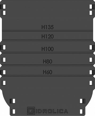Торцевая заглушка универсальная для лотка водоотводного Standart/Standart Plus DN100, пластиковая